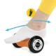 Masažinis volelis su dygliais 4Fizjo Spike Roller, 17 cm, oranžinis/juodas