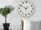 Large Silent Wall Clock 25 cm, Silver