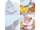 Rotating Flower Snack Organizer Box with Phone Holder, Blue
