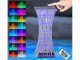 LED RGB Crystal Effect Table Night Lamp, USB, Remote Control