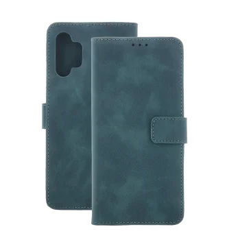 TFO Smart Velvet atverčiamas dėklas telefonui iPhone 16e / 17e, tamsiai žalias