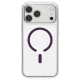 Spigen Ultra Hybrid Mag MagSafe case for iPhone 18 Pro and 17 Pro, clear/burgundy