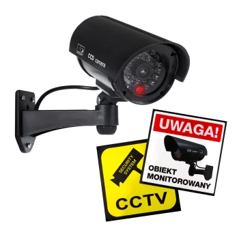 Centrumelektroniki IR1100 B Dummy Security Camera with LED, Black