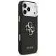 Guess Grained Big 4G Classic Logo dėklas iPhone 17 Pro Max, juodas