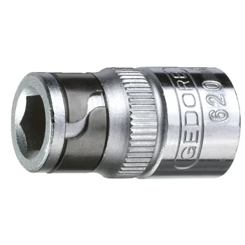 Gedore 620 sukimo antgalių adapteris 1/4", sidabrinis