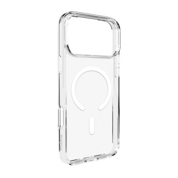 Puro Lite Mag dėklas, skirtas iPhone 17 Pro, skaidrus su baltu žiedu