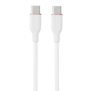 Silikoninis USB Type-C - Type-C laidas 60W, 3m, baltas