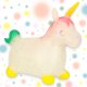 Rubber Bouncy Unicorn Toy for Kids with Pump KX3187