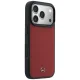 Mercedes Leather Mesh with Bow Line dėklas iPhone 17 Pro su MagSafe, raudonas