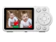 Vaizdo kūdikio stebėjimo monitorius su 2.8\" LCD ekranu, baltas