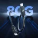 Orico USB4 laidas USB-C į USB-C 80Gbps 240W 2m, juodas