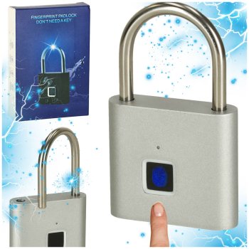 Electronic Fingerprint Padlock, IP56, USB