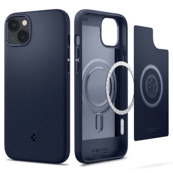 Spigen Mag Armor dėklas, skirtas iPhone 14 Plus, mėlynas