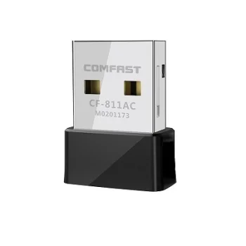 Belaidis Wi-Fi USB adapteris, 650 Mbps, 2.4GHz / 5GHz, juodas