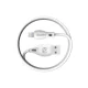 Dudao USB / Lightning laidas 2.4A 1m, baltas (L4L)