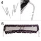 Fold Down Safety Bed Rail Guard 200 cm, Black