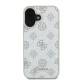 Guess Peony Script Logo MagSafe dėklas skirtas iPhone 16, baltas