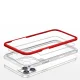 Dėklas iPhone 12 Pro Max Hybrid Armor Clear 3 in 1, raudonas