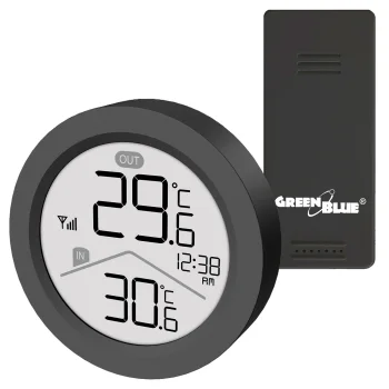 GreenBlue GB162 belaidė meteorologinė stotelė, juoda