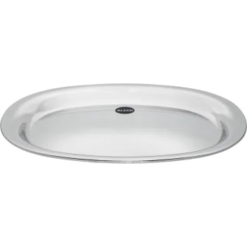 Alessi JM13/36L nerūdijančio plieno serviravimo padėklas, 36x29 cm, sidabrinis