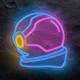 Forever Light LED neono iškabos šviesa Astronauta PLEXI, įvairiaspalvė