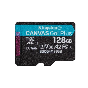 Atminties kortelė Kingston Canvas Go Plus 128GB microSDXC 200MB/s A2 U3 V30