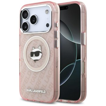 Karl Lagerfeld IML Choupette Head Logo MagSafe Phone Case Cover iPhone 17 Pro Max - Pink