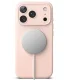 Dėklas Ringke Silicone MagSafe, skirtas iPhone 18 Pro Max, rausvas