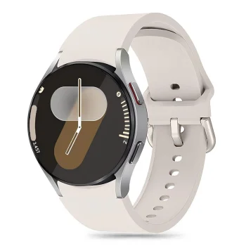 Tech-Protect silikoninis dirželis Samsung Galaxy Watch 4/5/5 Pro/6/7/FE, bežinis