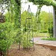 LUARO Garden Obelisk Trellis for Climbing Plants Metal Rose Pyramid Support Stand