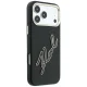 Karl Lagerfeld Smooth Big Resin Signature Logo dėklas iPhone 18 / 17 Pro Max, juodas