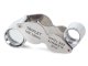 Folding Jeweler\'s Loupe 10x & 20x Magnifier, Steel Body