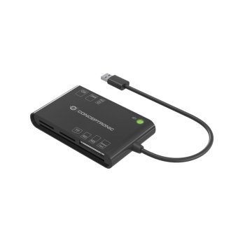 ID ir atminties kortelių skaitytuvas „Conceptronic BIAN01B“, juodas