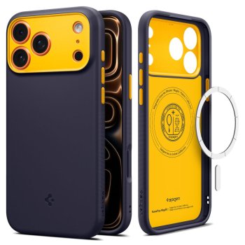Spigen Nano Pop Mag dėklas, skirtas iPhone 17 Pro Max, tamsiai mėlynas
