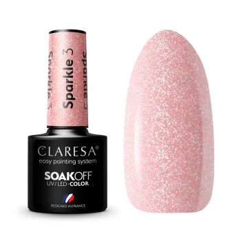 Claresa Sparkle 3 Gel Nail Polish, 5 ml