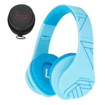 PowerLocus P2 Kids Wireless Headphones, Blue
