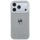 Karl Lagerfeld Point & Choupette Sketch MagSafe dėklas telefonui iPhone 18 Pro / 17 Pro, pilkas