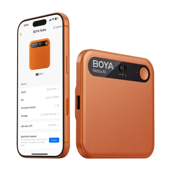 Diktofonas BOYA Notra su AI transkripcija, 64 GB, Orange
