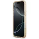 Guess Leopard Glitter MagSafe dėklas telefonui iPhone 17 Pro Max, rudas