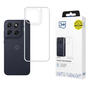 3mk Clear Case dėklas telefonui Motorola Moto G87, skaidrus