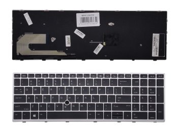 Extra Digital klaviatūra HP Elitebook 850 G5 / 755 G5 / ZBook 15u G5, juoda