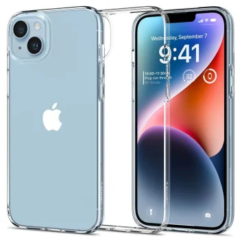 Apple iPhone 15 6.1'' Spigen Liquid Crystal TPU Case Cover, Transparent