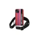 Karl Lagerfeld Color Stripes Strap dėklas su dirželiu iPhone 14, rožinis