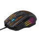 Wozinsky WMGK-1179W laidinė optinė žaidimų pelė 7200 DPI su RGB apšvietimu - juoda