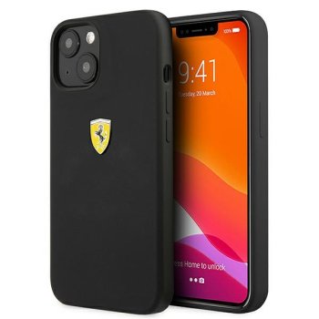 Ferrari dėklas iPhone 13 mini telefonui, juodas