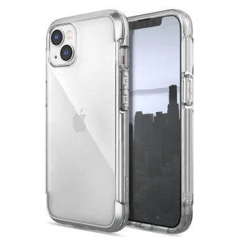 Smūgiams atsparus dėklas Raptic X-Doria Air skirtas iPhone 14 Plus su MagSafe, sidabrinis