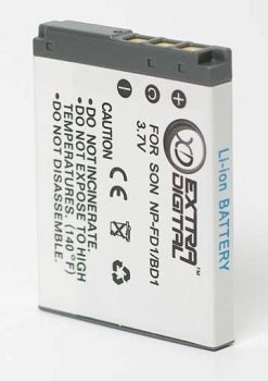 Extra Digital Battery for Sony NP-BD1 / NP-FD1, 750mAh