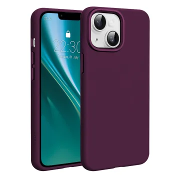 Silikoninis dėklas Etteri Silicone Mag skirtas iPhone 15 6.1", tamsiai vyšninis