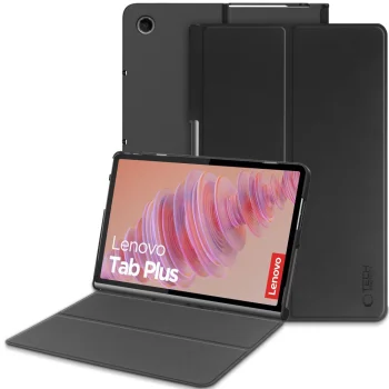 Tech-Protect SmartCase atverčiamasis dėklas Lenovo Tab Plus, juodas