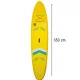 Pripučiama SUP irklentė su kėde ir priedais Case 129231, 350 cm, geltona